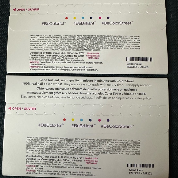 Color Street Mardi Gras and Wonder Mint both new - Picture 4 of 6